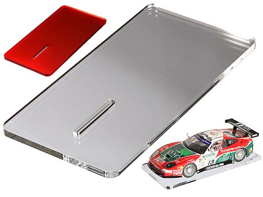 Aufstell- und Montageplatte 1:24 für Carrera Digital124, Exclusiv und Carrera124, 100 x 200 mm transp. o. farbig