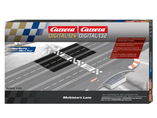 Carrera Digital 124/132 Multistart Lane für mehrspurigen Ausbau der Digitalbahn