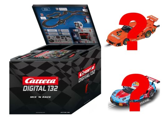 2022: Carrera DIGITAL 132 Mix n Race Edition One mit 2 Fahrzeugen nach Wahl !