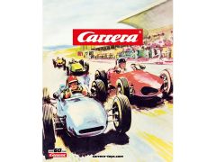 2023: Carrera Blechtafel 30 x 50 cm 60 Jahre Carrera Motiv 1